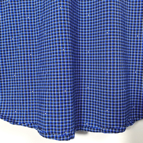 Buttercloth Men's Blue Checkered Shirt size medium - Picture 12 of 12